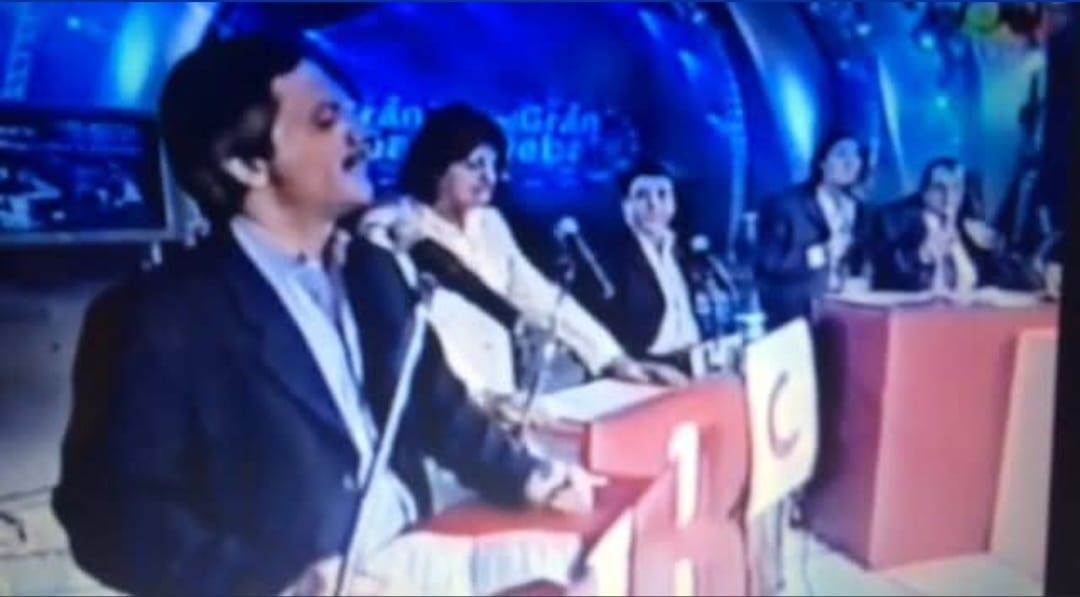 Nelson Taffarel en un certamen de televisión