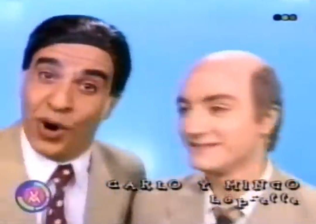 Nelson Taffarel en el sketch de televisión Carlo y Mingo